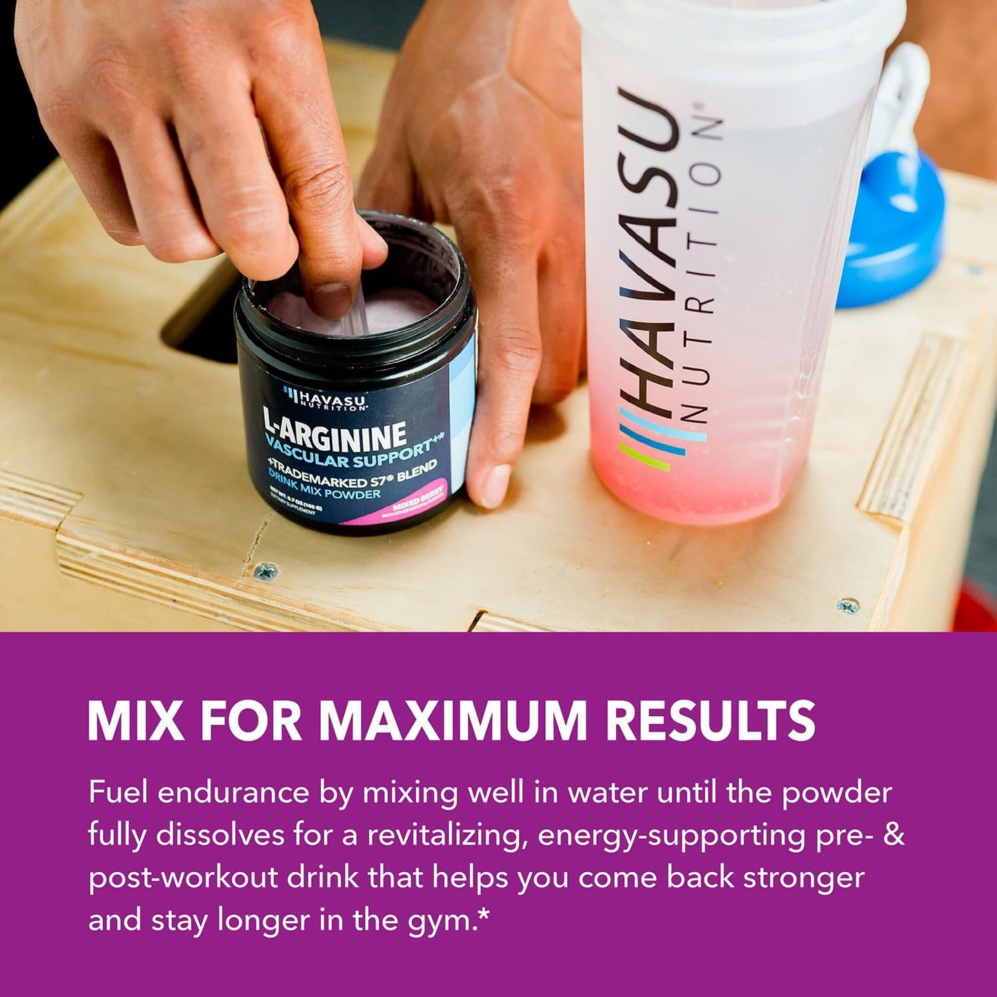 L-Arginine with L-Citrulline Powder, Nitric Oxide Supplement, Mixed Berry | Vegan, Non-GMO Pre and Post Workout Support Powder for Endurance & Recovery, L-Arginine, L-Citrulline, Beet-Root, 30 Servings