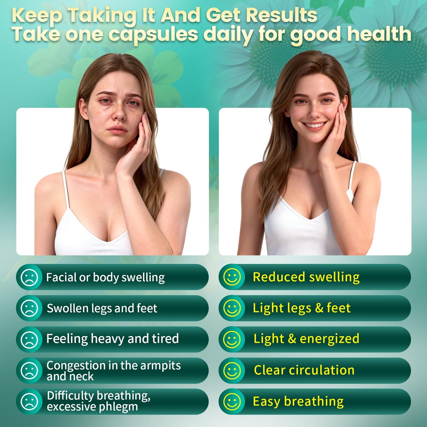 VivoNu 27-in-1 Liposome Lymphatic Drainage Supplements, 90 Day Supply with Echinacea, Chlorophyll, Dandelion, Burdock, Mullein Leaf Extract for Lungs, 10:1 Concentrated Technology, 90 Capsules