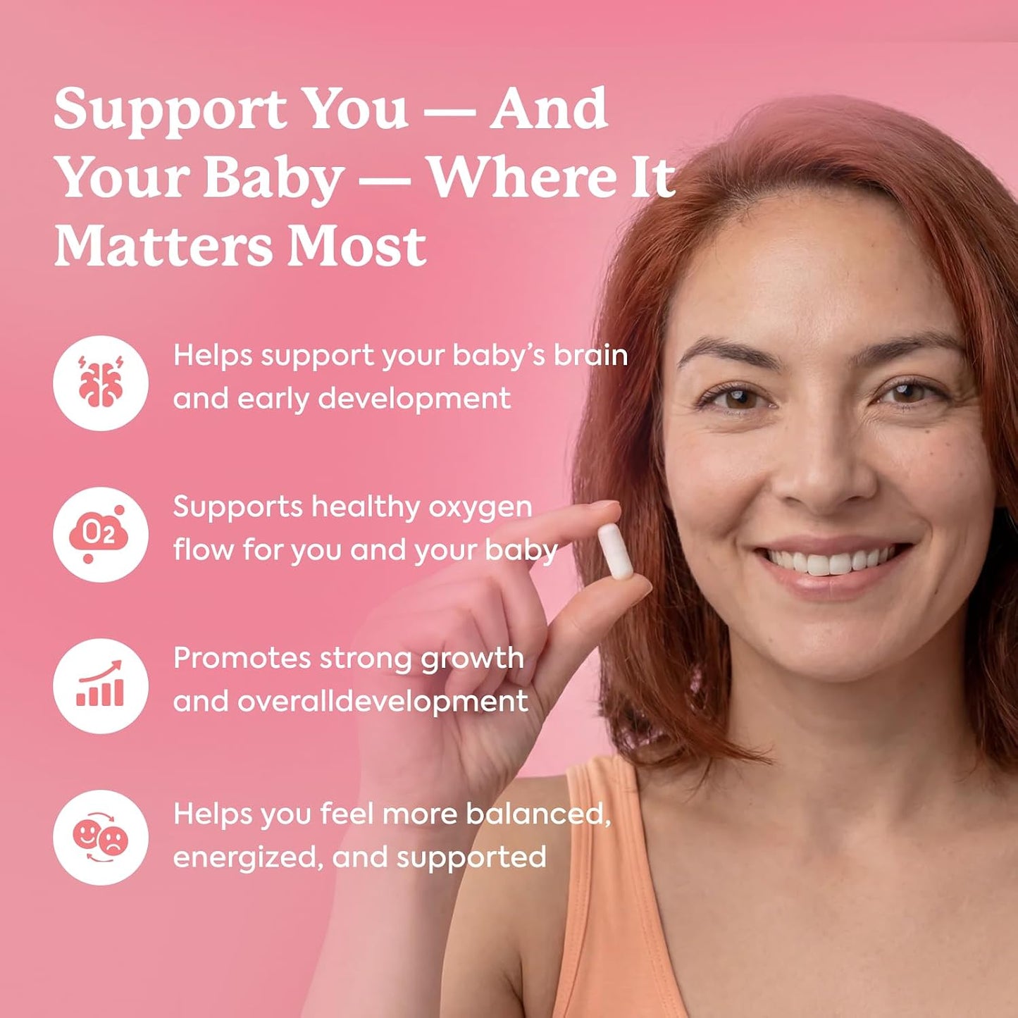 Prenatals Multivitamin for Women – with Iron – Family Planning & Pregnancy | Prenatal Vitamins With DHA, Folate & Gentle Chelated Minerals, 60 Capsules