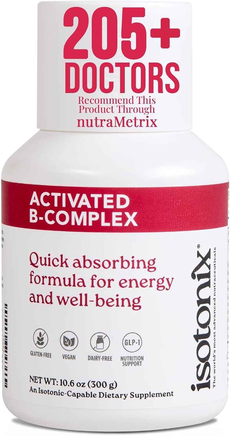 Isotonix Activated B Complex - Vegan Vitamin B Complex Supplement with B6, B12 & Folate, Isotonic Drink, 90 Servings