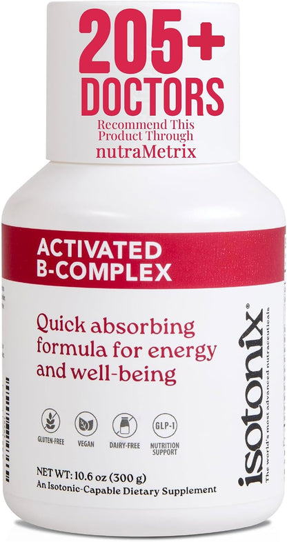 Isotonix Activated B Complex - Vegan Vitamin B Complex Supplement with B6, B12 & Folate, Isotonic Drink, 90 Servings