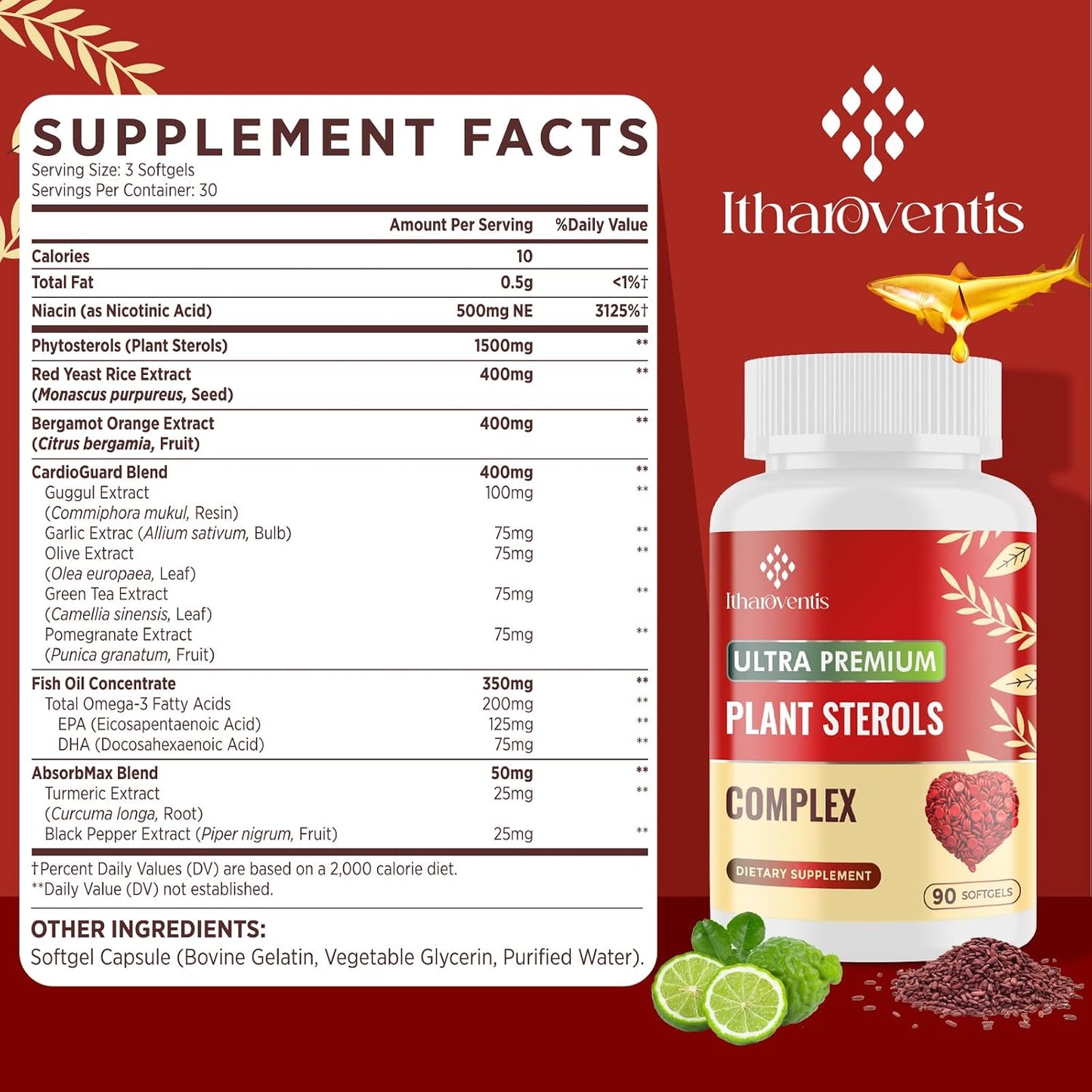Itharoventis Cholesterol Supplements & Methylene Blue USP Grade Bundle