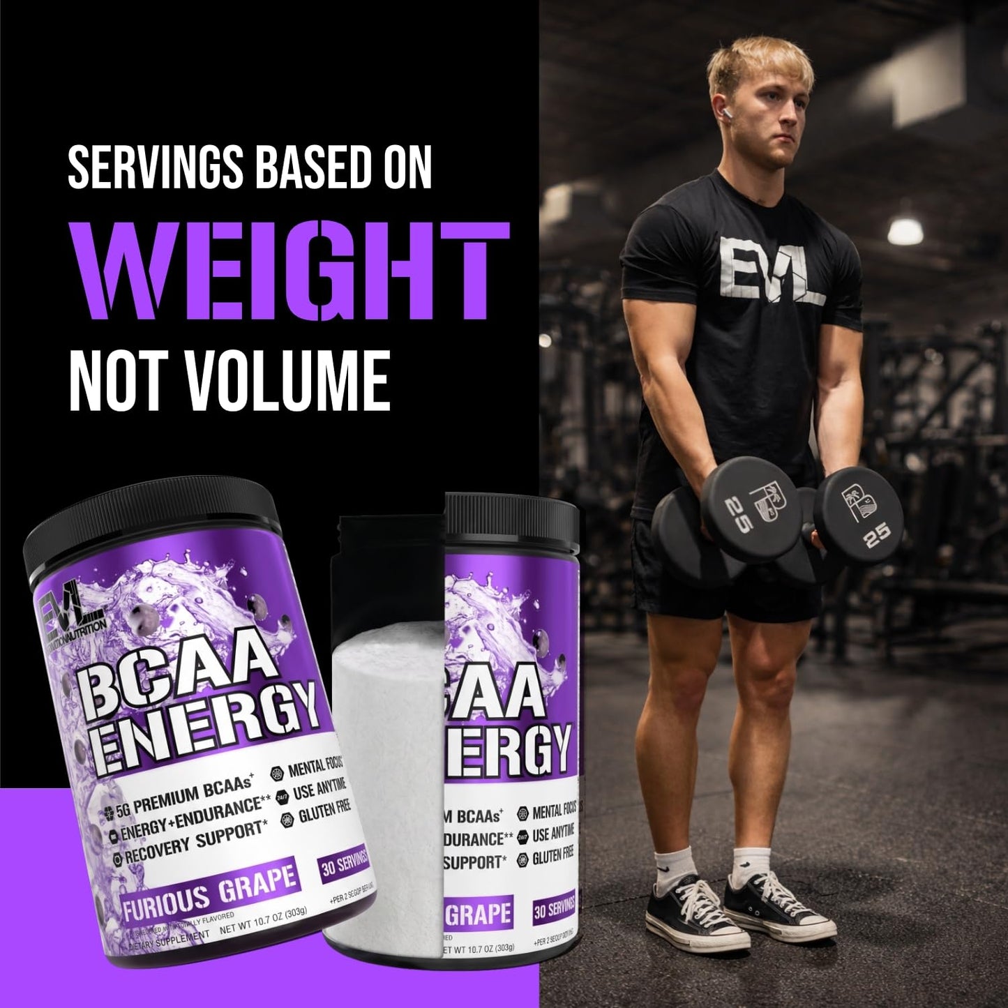 Evlution EVL BCAAs Amino Acids Powder - BCAA Energy Pre Workout Powder for Muscle Recovery Lean Growth and Endurance - Rehydrating Post Workout Recovery Drink with Natural Caffeine - Pink Lemonade