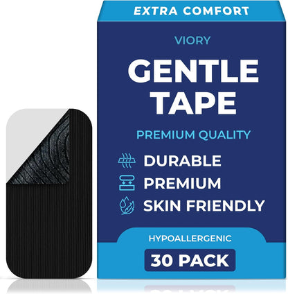VIORY Gentle Tape (30 Pack) - Pain Free Removal, Hypoallergenic & Latex Free