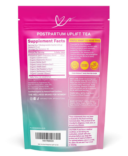 Pink Stork Postpartum Uplift® Mood Support Tea for Women