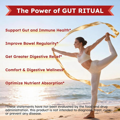 Gut Biofilm Ritual Liquid Drops, 7-in-1 Berberine Blend w. Black Pepper Bromelain Dandelion Ashwagandha for Daily Gut Cleanse, Metabolism & Digestive Health Gluten Free for Women