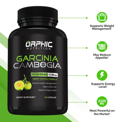 ORPHIC NUTRITION Garcinia Cambogia Extract 2 Months Supply - to Support Weight Loss Efforts