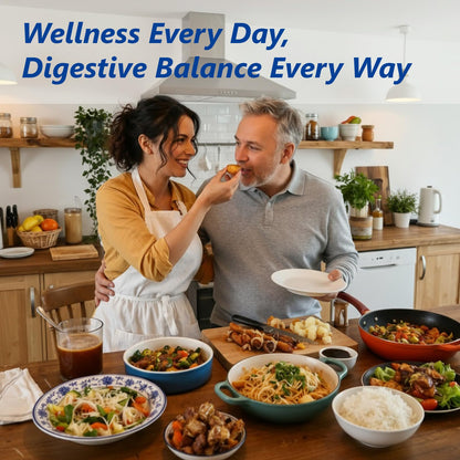 Digestive Enzymes Supplement with 100 Billion CFU Probiotic & Prebiotic | Multi-Enzyme Formula for Women & Men - Supports Digestive & Gut Health, Aids Protein, Carb & Dairy Digestion, 60 Caps