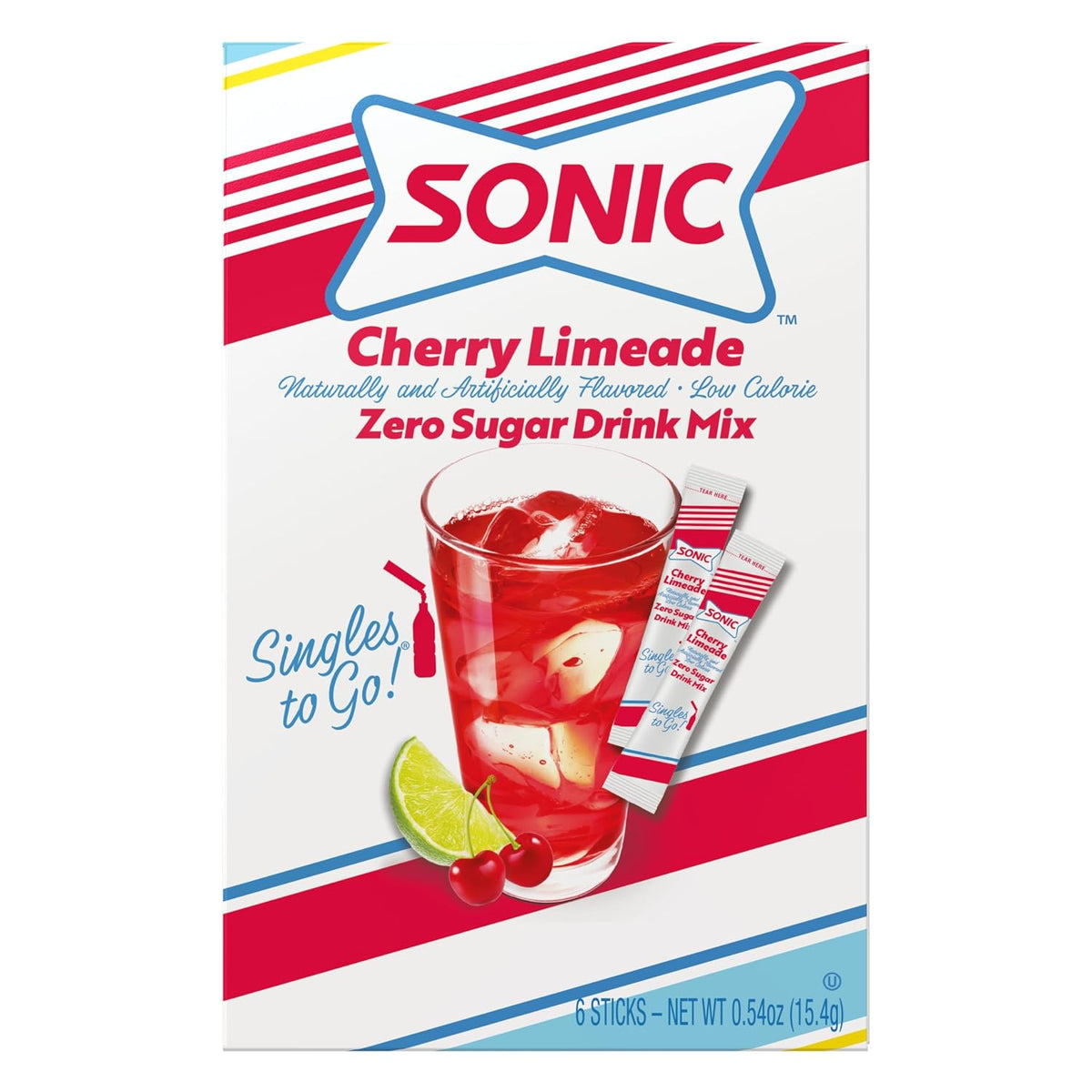 Sonic Singles To Go Sugar Free Drink Mix Variety Pack - 4 Fruity Flavors