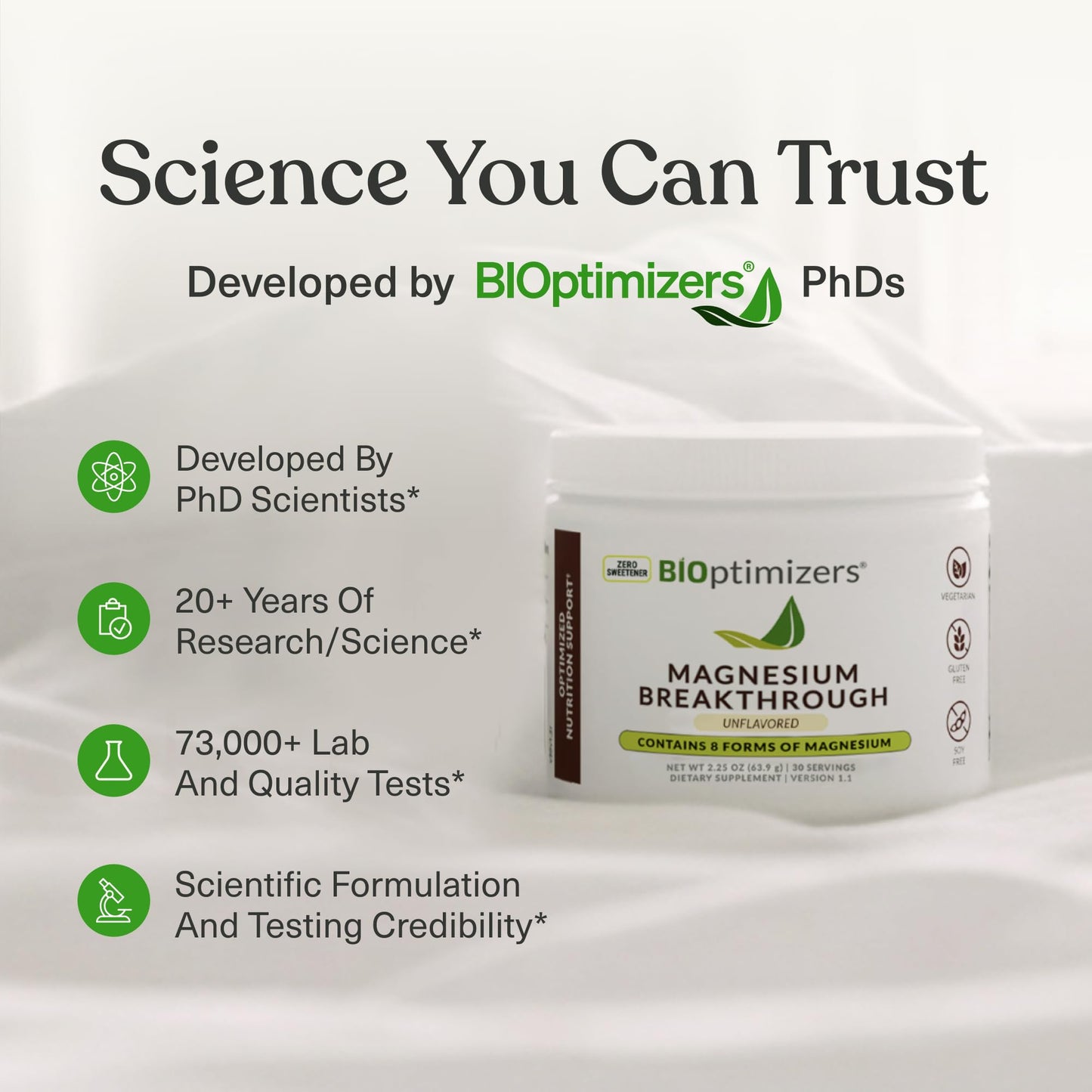 BIOptimizers Magnesium Breakthrough Drink - 8 Forms of Magnesium, Electrolytes, Sleep Health, Stress, Muscle Recovery, Heart Support | Glycinate, Citrate, Malate- Raspberry Lemon