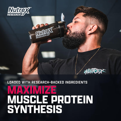 Nutrex Research EAA Hydration | EAAs + BCAA Powder | Muscle Recovery, Strength, Muscle Building, Endurance | 8G Essential Amino Acids + Electrolytes | Strawberry Watermelon 30 Serving