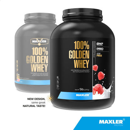 Maxler 100% Golden Whey Protein - 23g of Premium Whey Protein Powder per Serving