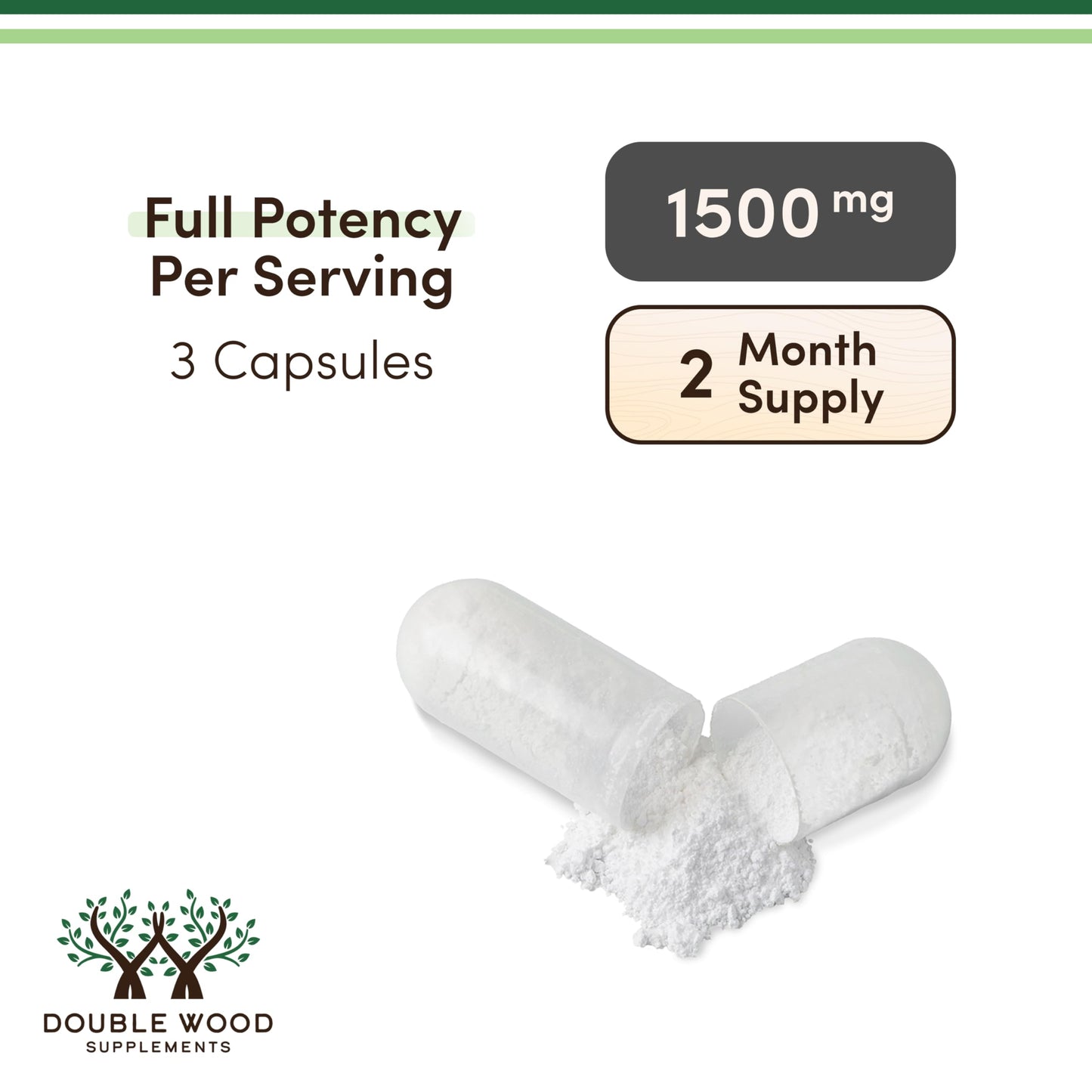 Magnesium Malate Capsules (420 Count) - 1,500mg Per Serving (Magnesium Bonded to Malic Acid), Third Party Tested, Vegan Friendly, Gluten Free by Double Wood Supplements