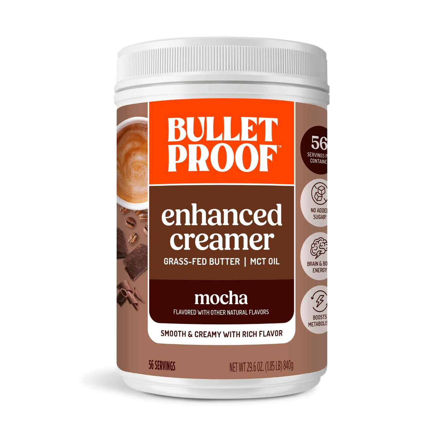 Bulletproof Original Creamer, 14.8 Ounces, Keto Coffee Creamer with MCT Oil and Grass-Fed Butter, Supports Brain Function