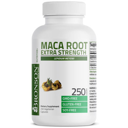 Bronson Maca Root Extra Lepidium Meyenii, Non-GMO, 90 Vegetarian Capsules