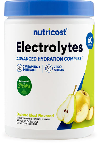 Nutricost Electrolyte Complex Powder (120 Servings, Fruit Punch) | Hydration Supplement Drink Mix with Vitamins and Minerals