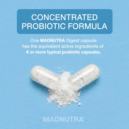 Probiotic for Digestive Health - Bloating Relief Daily Probiotics for Women and Men 750 Million CFU 10 Strains - Enteric Coated Vegan Capsules for Gut Health & Immune Support (120ct)