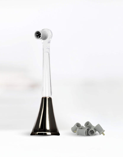 Supersmile Zina45 Replacement Polishing Head, Silver, Professional Tooth Polisher with Silicone Prophy Cup, Fits Zina45 Sonic Toothbrush, Enamel Safe