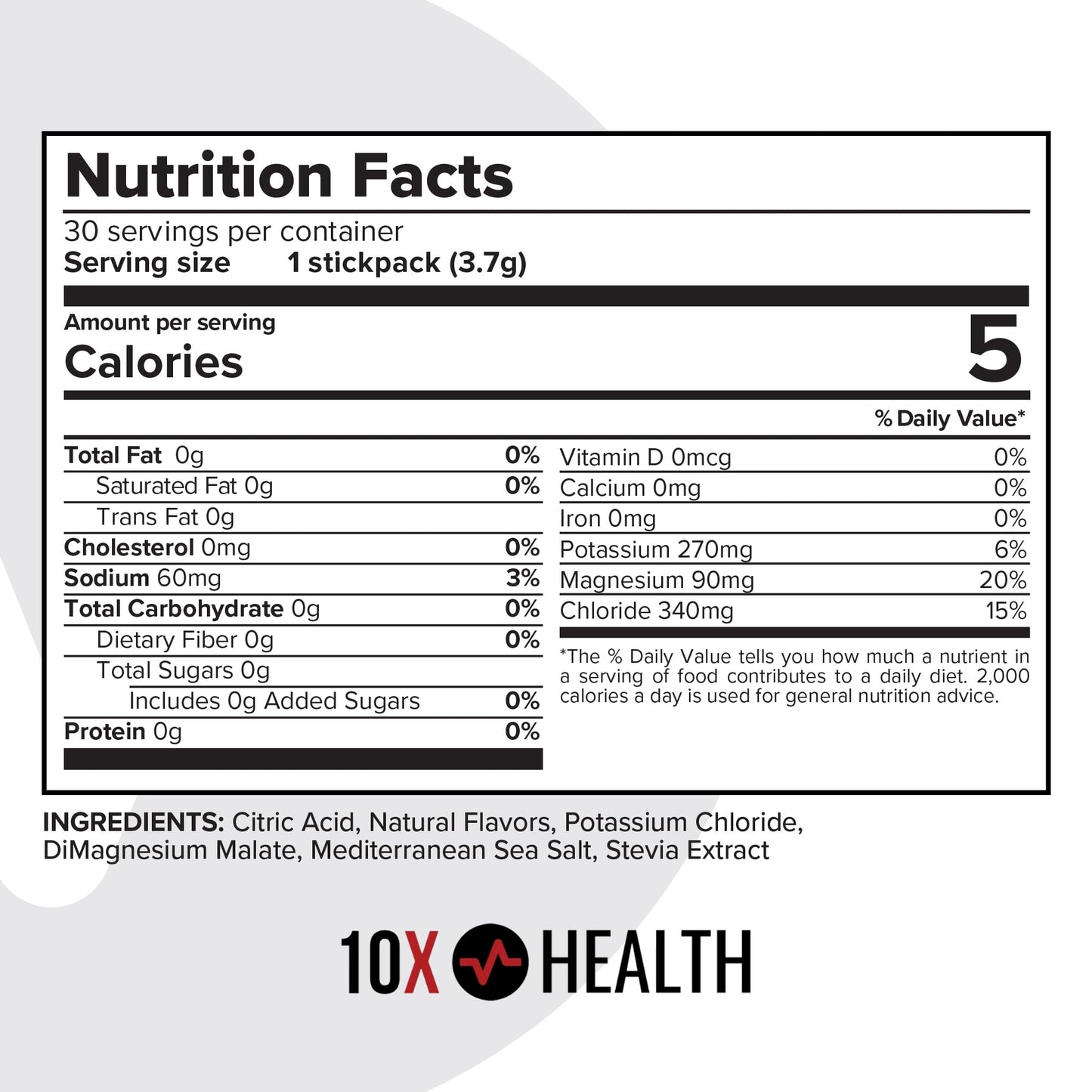 10X Health Electrolyte Drink Mix - Wave Crusher, 15 Sticks | Hydration Packets: Sodium, Magnesium & Potassium Citrate, Wave Crusher, 15 Sticks