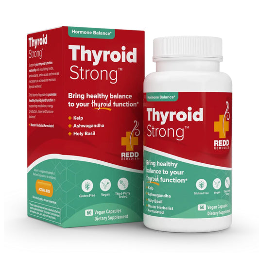 Redd Remedies, Thyroid Strong, Supports Healthy Thyroid Function and Balance, 60 Vegan Capsules