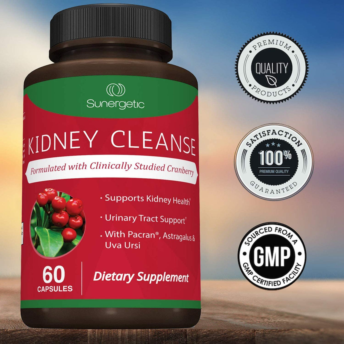 Premium Kidney Cleanse Supplement – Powerful Kidney Support Formula with Cranberry