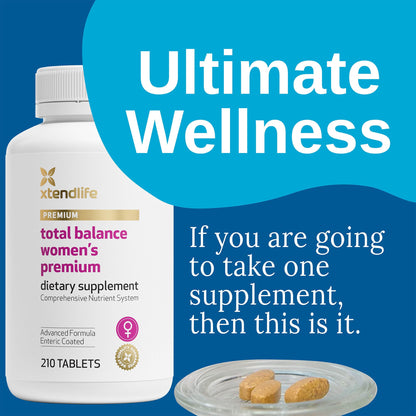Xtendlife Total Balance Men’s Premium Multivitamin for Immune, Heart, Digestive & Cellular Health - Extra Strength Daily Support - 90+ Nutrients & Minerals - 30 Day Supply