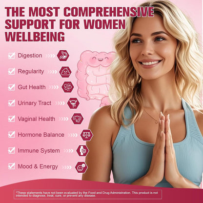 Totaria Probiotics for Women, 120 Billion Women Probiotic, with Akkermansia, Digestive Enzymes & Prebiotics, Cranberry, D-Mannose, for Gut, Vaginal, Urinary, Immune, PH Balance, 120 Vegan Capules