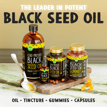 MAJU Black Seed Oil - 3 Times TQ, Cold-Pressed, Travel Size, 100% Turkish Black Cumin