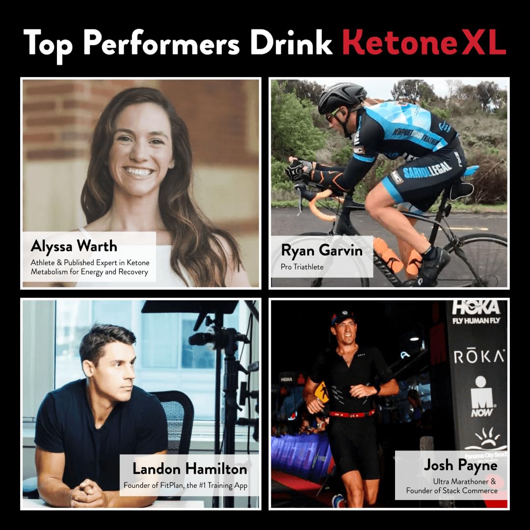 Ketone XL No Caffeine Exogenous Ketones Energy Shots – 10 Pack of Caffeine-Free Energy Drinks with 11g Ketones Per Shot – Sugar Free, Salt Free, Clean Ketone Energy (Lemonade)