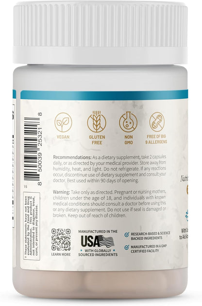 Snap Supplements Natural Iron Builder Supplements, 60 Vegan Capsules