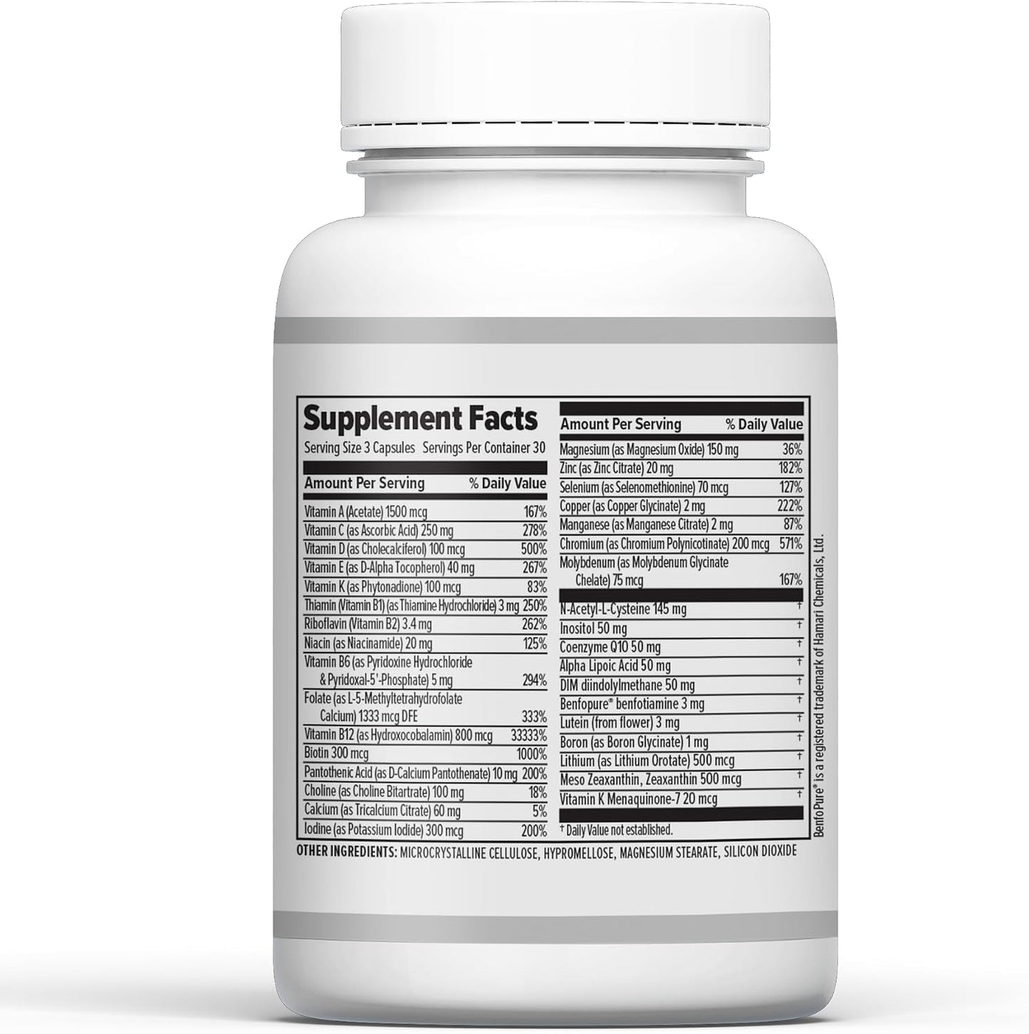 10X Health Methylated Multivitamin - 90 Capsules | Mthfr Supplement: 34-in-1 Formula, 800mcg B12, 5-MTHF & NAC, Methyl B Complex, Non-GMO