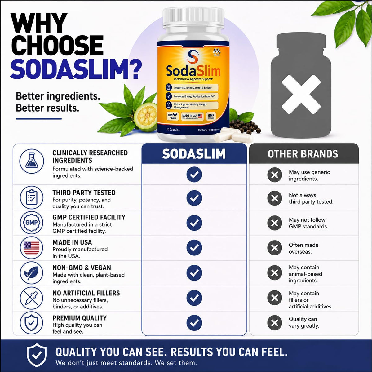 Sodaslim capsules for Weight Management Soda Slim Pills 2-Pack 120 Capsules
