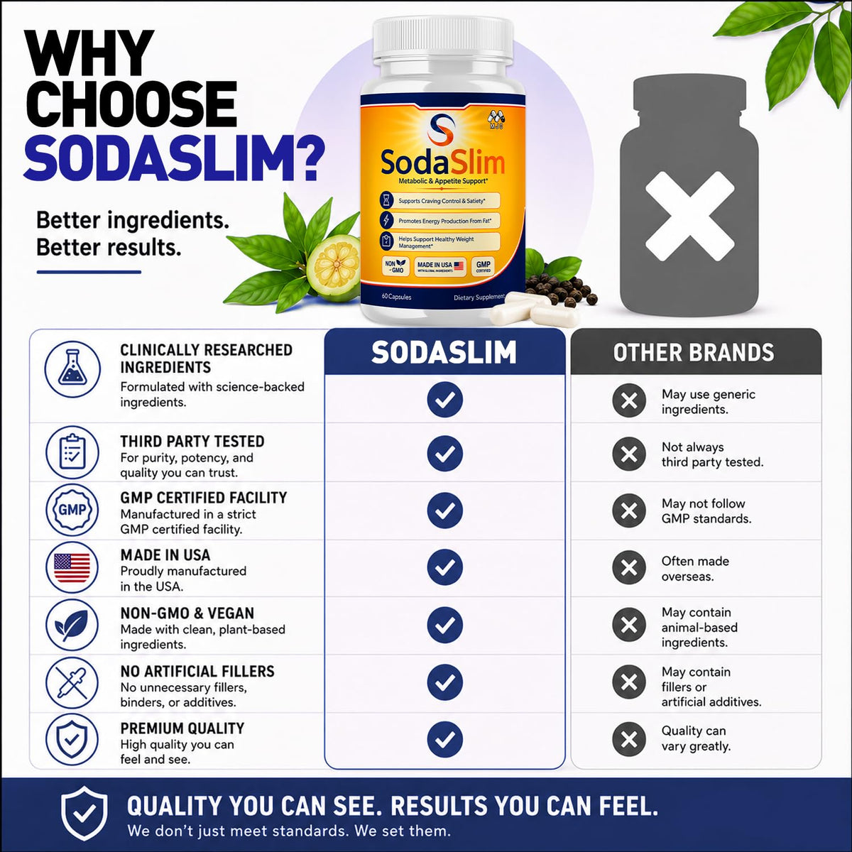 Sodaslim capsules for Weight Management Soda Slim Pills 2-Pack 120 Capsules