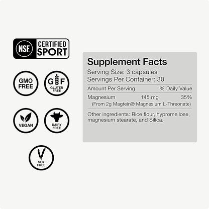 Momentous Magtein Magnesium L-Threonate 145mg, Tongkat Ali for Men and Women Supplement for Health & Wellness, Hormone, Energy & Mood Support - Root Extract Powder, Cognitive Function & Rest Support