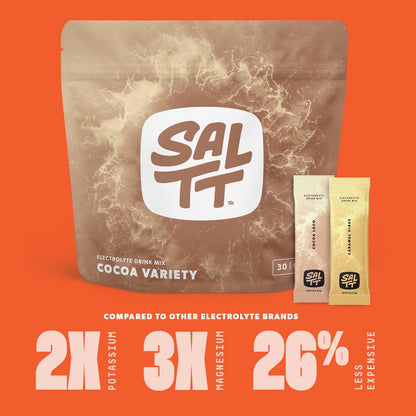SALTT Electrolyte Packets - Fruit Variety (30 Sticks) - Zero Sugar