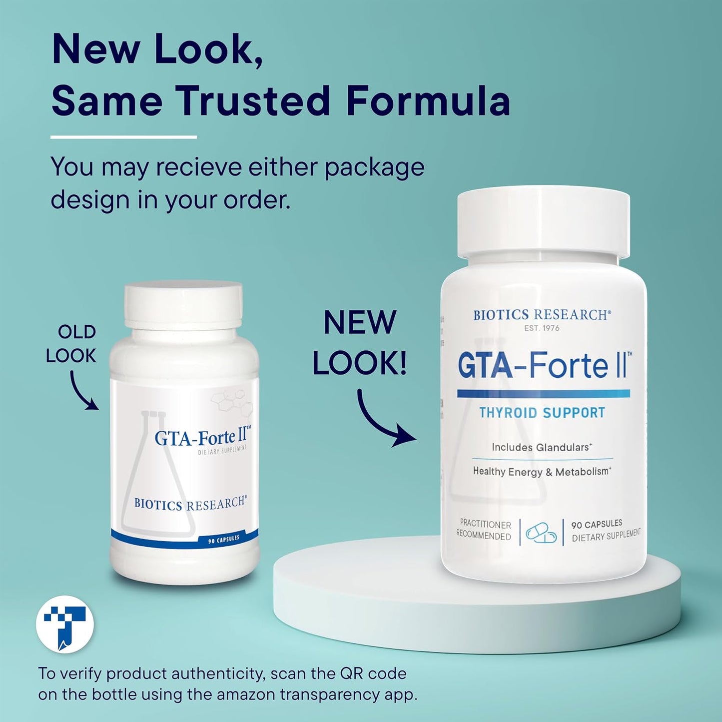 Biotics Research GTA Forte II™ Selenium Supplement with Zinc, Copper, Porcine Glandular & Rubidium, Endocrine Glands Support, Optimal Hormonal Balance, Phytochemically Bound Trace Elements 90 Capsules