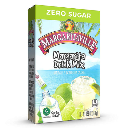 Margaritaville Singles To Go Drink Mix, Non-Alcoholic Powder Sticks (Pina Colada)