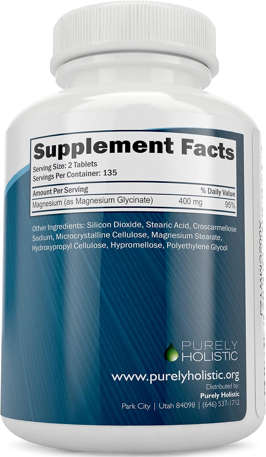 Magnesium Taurate 400mg + Magnesium Glycinate 400mg - High Absorption & Highly Bioavailable - Vegan Bundle - 270 + 270 Tablets