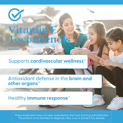 Doctor's Best Vitamin E Tocotrienols contains TocoGaia ULTRA™ bioenhanced full spectrum vitamin E complex, 60 Count