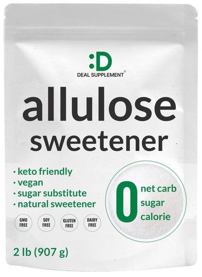 Allulose Sweetener 6 Pounds – Natural Sugar Substitutes, No Aftertaste – Keto Friendly, Vegan, Zero Net Carb, Zero Calorie – Great for Cooking & Baking