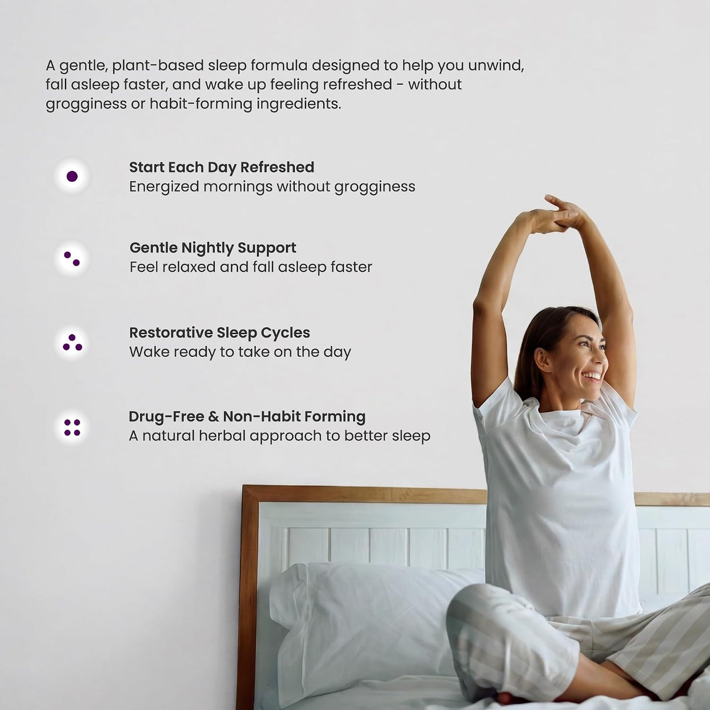 NutraChamps 10-in-1 Natural Sleep Aids for Adults - Melatonin, Lemon Balm, Chamomile, Valerian Root, L Theanine, L Tryptophan, GABA, Magnesium Sleep Aid
