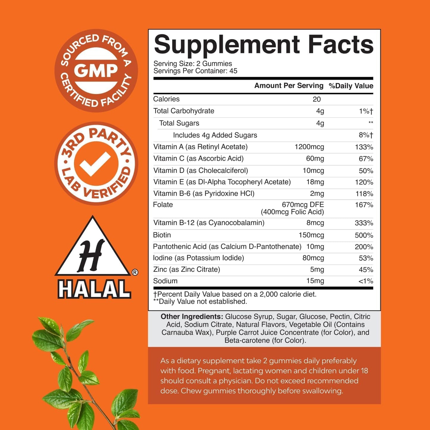 Teen Multivitamin Gummies 12-17 - Teen Boys & Girls Gummy Vitamins for Better Skin, Immune Strength, Mood & Energy Support - Teenage Girl & Boy Supplements with Zn, Mg, Vitamin A, C, D & E - 60 Ct