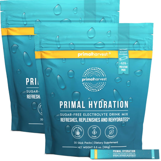 Primal Harvest Hydration - Electrolytes Sticks, Lemon Berry Flavor, Vegan