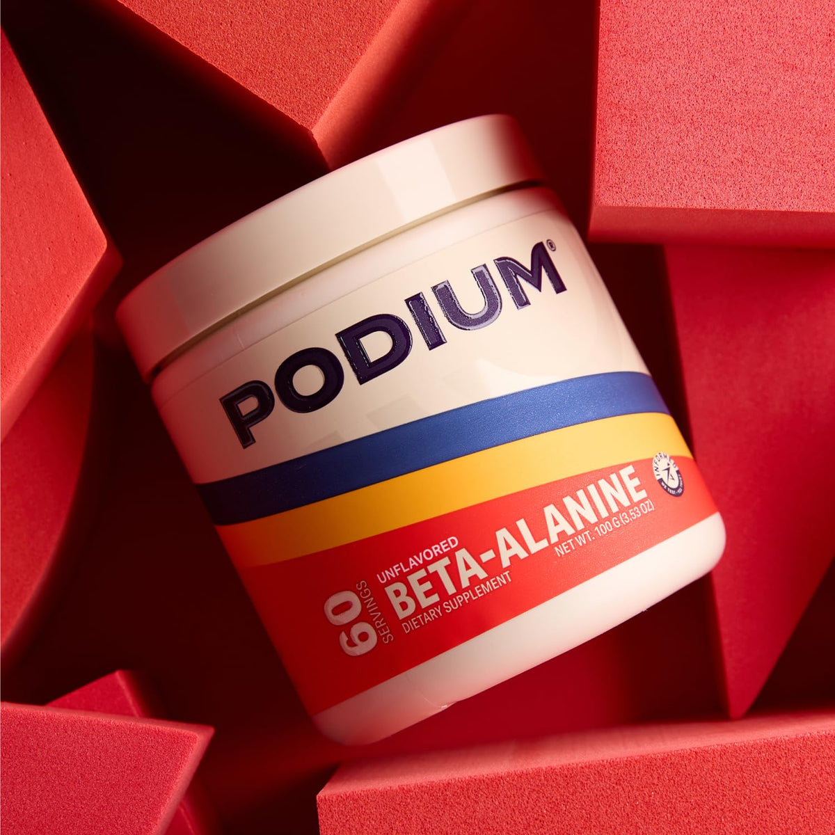 Podium Nutrition, Solos | Beta Alanine, 60 Servings, Unflavored, Boost Athletic Performance