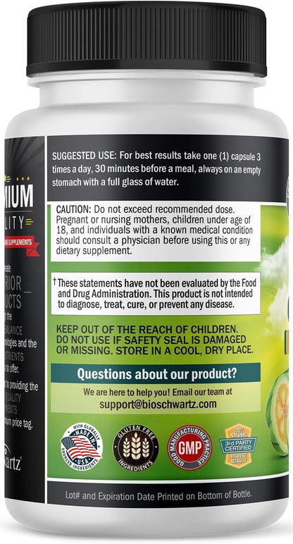 Garcinia Cambogia Weight Loss Pills with 1500mg HCA Pure Extract, 90ct
