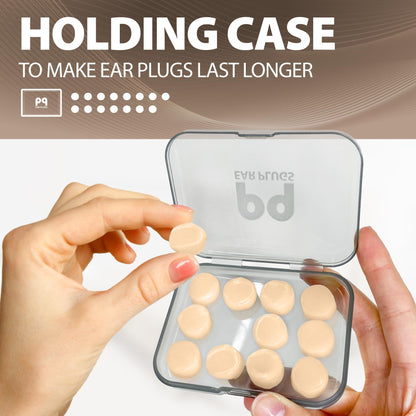 PQ Silicone Ear Plugs for Sleeping - 15 Wax Earplugs for Sleep and Swimming Ear Plugs