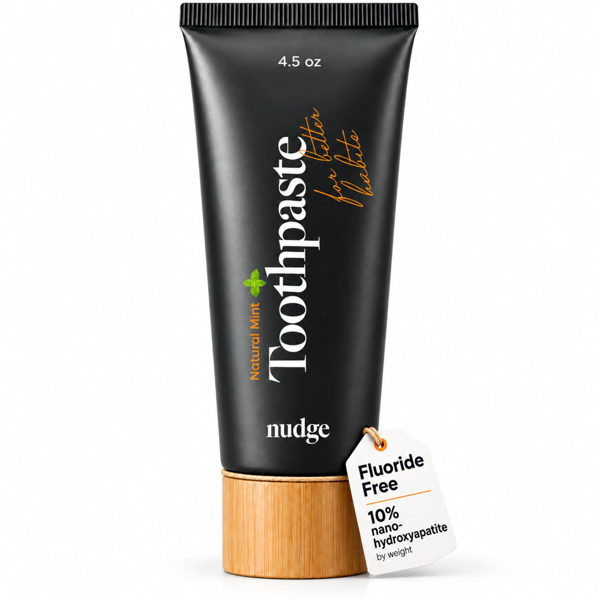 Nudge 10% Nano Hydroxyapatite Toothpaste, Natural Mint, 4.5 oz, Pack of 2