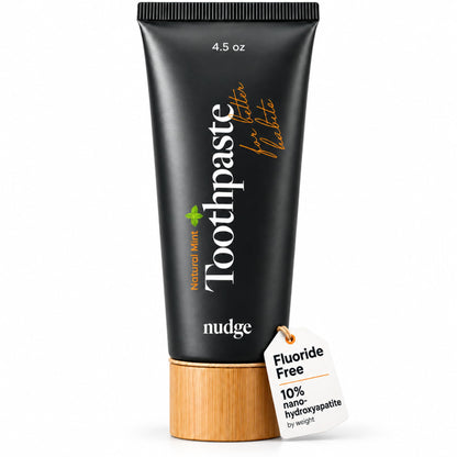 Nudge 10% Nano Hydroxyapatite Toothpaste, Natural Mint, 4.5 oz, Pack of 2