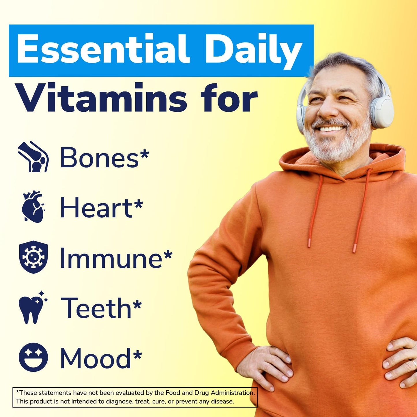 Vitalibre Vitamin D3 K2 Supplement, Vitamin D3 10000 IU & 200 mcg K2 MK7 | Enhanced Calcium Absorption, Bone, Heart, Immune & Mood Support, No Soy, Easy to Swallow, 90 Softgels