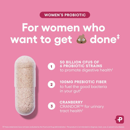 Physician's CHOICE - Women's Digestive Harmony Bundle: Probiotics for Women 60ct + Digestive Enzymes 180ct - Value Pack